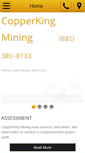 Mobile Screenshot of copperkingmining.com