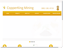 Tablet Screenshot of copperkingmining.com